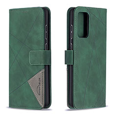 Custodia Portafoglio In Pelle Cover con Supporto B08F per Samsung Galaxy A72 4G Verde