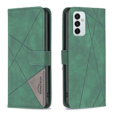 Custodia Portafoglio In Pelle Cover con Supporto B08F per Samsung Galaxy M23 5G Verde