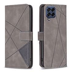 Custodia Portafoglio In Pelle Cover con Supporto B08F per Samsung Galaxy M53 5G Grigio