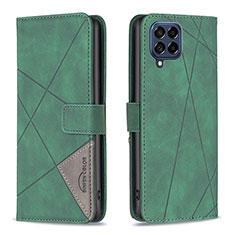 Custodia Portafoglio In Pelle Cover con Supporto B08F per Samsung Galaxy M53 5G Verde