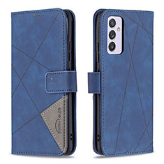 Custodia Portafoglio In Pelle Cover con Supporto B08F per Samsung Galaxy Quantum4 5G Blu