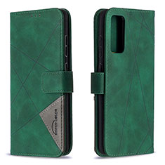 Custodia Portafoglio In Pelle Cover con Supporto B08F per Samsung Galaxy S20 FE (2022) 5G Verde