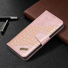 Custodia Portafoglio In Pelle Cover con Supporto B08F per Samsung Galaxy S23 Ultra 5G Rosa