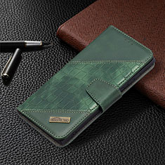 Custodia Portafoglio In Pelle Cover con Supporto B08F per Samsung Galaxy S23 Ultra 5G Verde