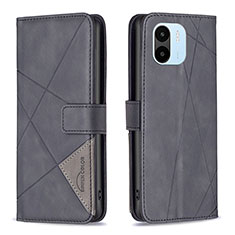 Custodia Portafoglio In Pelle Cover con Supporto B08F per Xiaomi Redmi A1 Nero