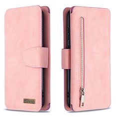 Custodia Portafoglio In Pelle Cover con Supporto B09F per Samsung Galaxy M11 Oro Rosa