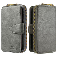 Custodia Portafoglio In Pelle Cover con Supporto B10F per Samsung Galaxy S20 Plus 5G Grigio