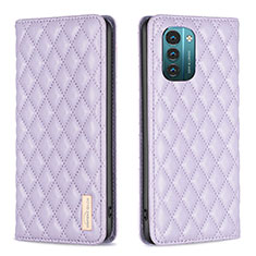 Custodia Portafoglio In Pelle Cover con Supporto B11F per Nokia G11 Viola