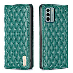 Custodia Portafoglio In Pelle Cover con Supporto B11F per Nokia G22 Verde