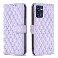 Custodia Portafoglio In Pelle Cover con Supporto B11F per OnePlus Nord CE 2 5G Viola