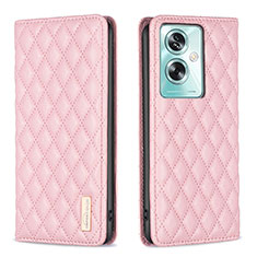 Custodia Portafoglio In Pelle Cover con Supporto B11F per Oppo A2 5G Oro Rosa