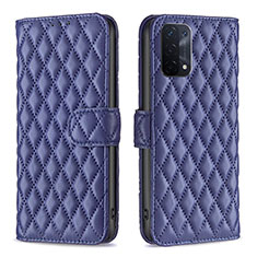 Custodia Portafoglio In Pelle Cover con Supporto B11F per Oppo A74 5G Blu