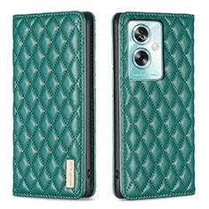 Custodia Portafoglio In Pelle Cover con Supporto B11F per Oppo A79 5G Verde