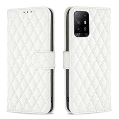 Custodia Portafoglio In Pelle Cover con Supporto B11F per Oppo A94 5G Bianco