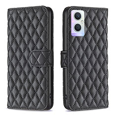 Custodia Portafoglio In Pelle Cover con Supporto B11F per Oppo F21 Pro 5G Nero