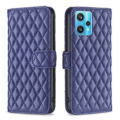 Custodia Portafoglio In Pelle Cover con Supporto B11F per Realme 9 4G Blu