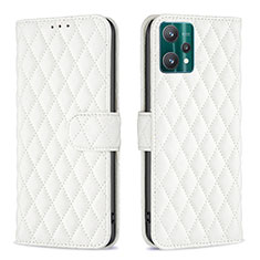 Custodia Portafoglio In Pelle Cover con Supporto B11F per Realme 9 Pro 5G Bianco