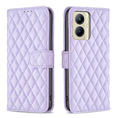 Custodia Portafoglio In Pelle Cover con Supporto B11F per Realme C33 (2023) Viola