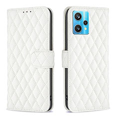 Custodia Portafoglio In Pelle Cover con Supporto B11F per Realme Narzo 50 Pro 5G Bianco