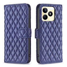 Custodia Portafoglio In Pelle Cover con Supporto B11F per Realme Narzo N53 Blu