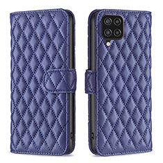Custodia Portafoglio In Pelle Cover con Supporto B11F per Samsung Galaxy A12 5G Blu