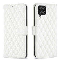 Custodia Portafoglio In Pelle Cover con Supporto B11F per Samsung Galaxy A12 Nacho Bianco