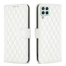 Custodia Portafoglio In Pelle Cover con Supporto B11F per Samsung Galaxy A22 4G Bianco
