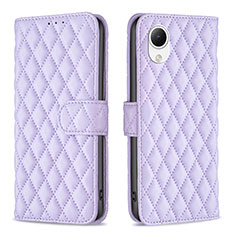 Custodia Portafoglio In Pelle Cover con Supporto B11F per Samsung Galaxy A23 5G SC-56C Viola