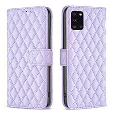 Custodia Portafoglio In Pelle Cover con Supporto B11F per Samsung Galaxy A31 Viola