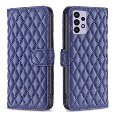 Custodia Portafoglio In Pelle Cover con Supporto B11F per Samsung Galaxy A72 4G Blu