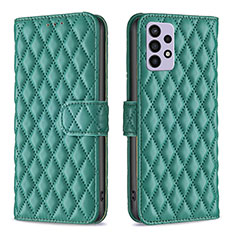 Custodia Portafoglio In Pelle Cover con Supporto B11F per Samsung Galaxy A72 4G Verde