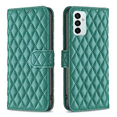 Custodia Portafoglio In Pelle Cover con Supporto B11F per Samsung Galaxy M23 5G Verde