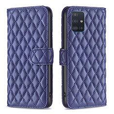 Custodia Portafoglio In Pelle Cover con Supporto B11F per Samsung Galaxy M40S Blu