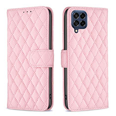 Custodia Portafoglio In Pelle Cover con Supporto B11F per Samsung Galaxy M53 5G Oro Rosa