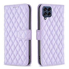 Custodia Portafoglio In Pelle Cover con Supporto B11F per Samsung Galaxy M53 5G Viola