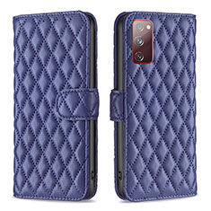 Custodia Portafoglio In Pelle Cover con Supporto B11F per Samsung Galaxy S20 FE 4G Blu