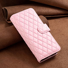 Custodia Portafoglio In Pelle Cover con Supporto B11F per Samsung Galaxy Z Fold4 5G Oro Rosa