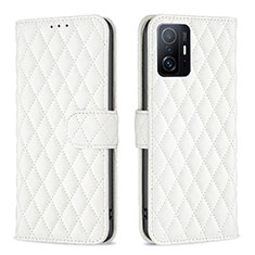 Custodia Portafoglio In Pelle Cover con Supporto B11F per Xiaomi Mi 11T 5G Bianco