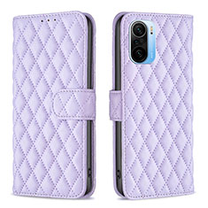 Custodia Portafoglio In Pelle Cover con Supporto B11F per Xiaomi Mi 11X 5G Viola