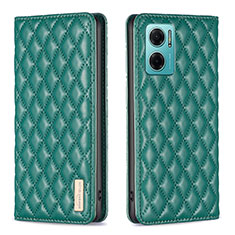 Custodia Portafoglio In Pelle Cover con Supporto B11F per Xiaomi Redmi 10 Prime Plus 5G Verde