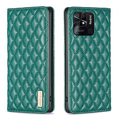 Custodia Portafoglio In Pelle Cover con Supporto B11F per Xiaomi Redmi 10C 4G Verde