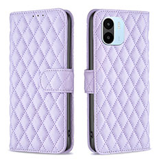 Custodia Portafoglio In Pelle Cover con Supporto B11F per Xiaomi Redmi A1 Viola