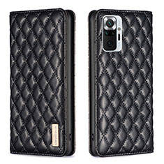 Custodia Portafoglio In Pelle Cover con Supporto B11F per Xiaomi Redmi Note 10 Pro 4G Nero