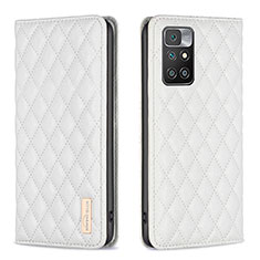 Custodia Portafoglio In Pelle Cover con Supporto B11F per Xiaomi Redmi Note 11 4G (2021) Bianco