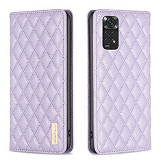 Custodia Portafoglio In Pelle Cover con Supporto B11F per Xiaomi Redmi Note 11 4G (2022) Viola