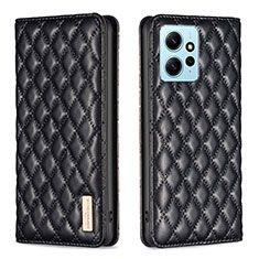 Custodia Portafoglio In Pelle Cover con Supporto B11F per Xiaomi Redmi Note 12 4G Nero