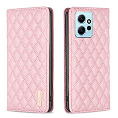 Custodia Portafoglio In Pelle Cover con Supporto B11F per Xiaomi Redmi Note 12 4G Oro Rosa