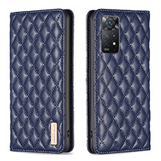 Custodia Portafoglio In Pelle Cover con Supporto B11F per Xiaomi Redmi Note 12 Pro 4G Blu