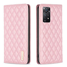 Custodia Portafoglio In Pelle Cover con Supporto B11F per Xiaomi Redmi Note 12 Pro 4G Oro Rosa