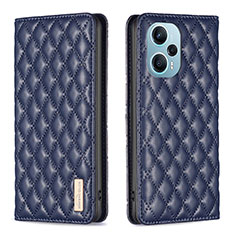 Custodia Portafoglio In Pelle Cover con Supporto B11F per Xiaomi Redmi Note 12 Turbo 5G Blu